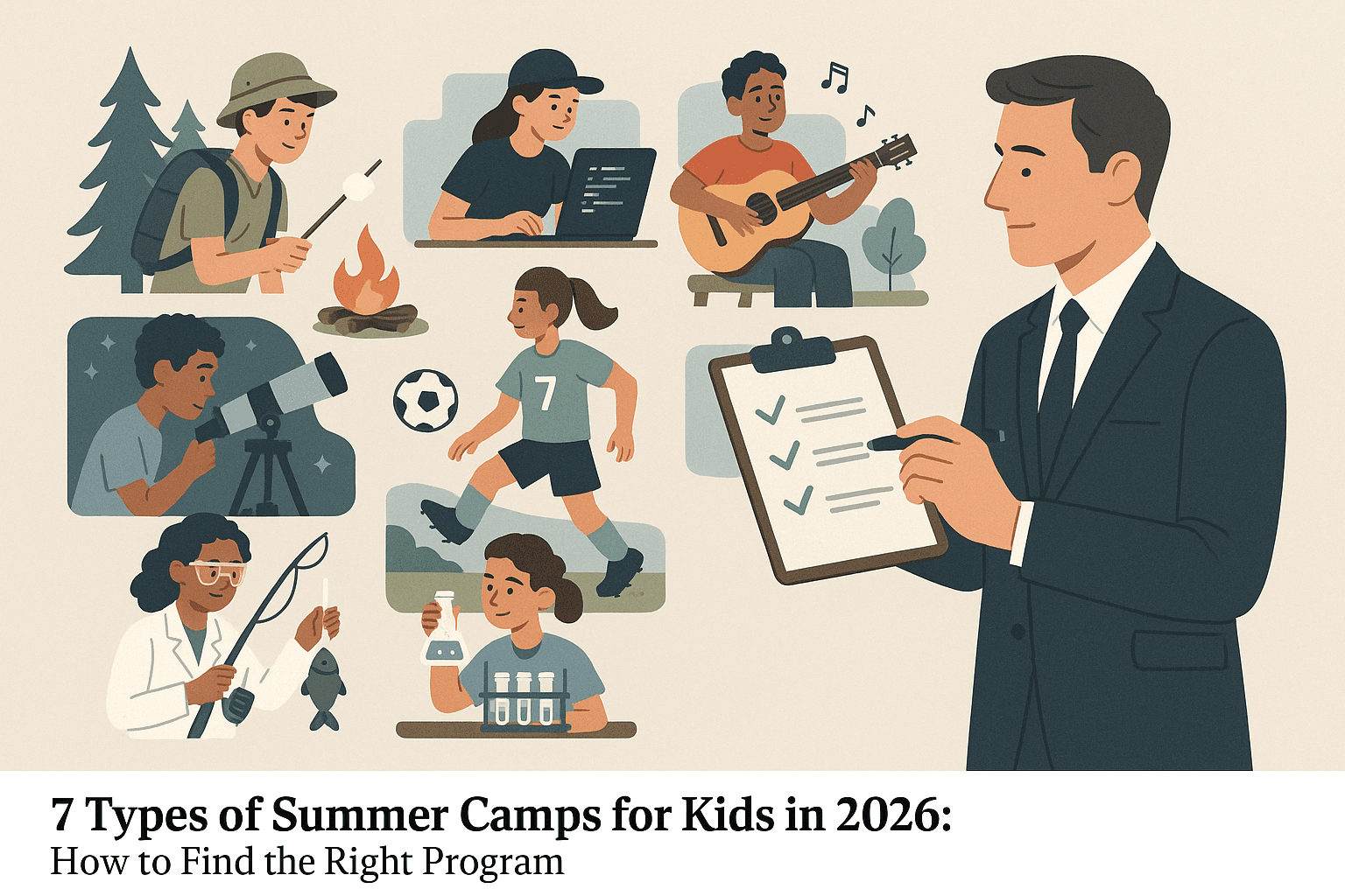 7 Types of Summer Camps for Kids in 2026: How to Find the Right Program - Featured image